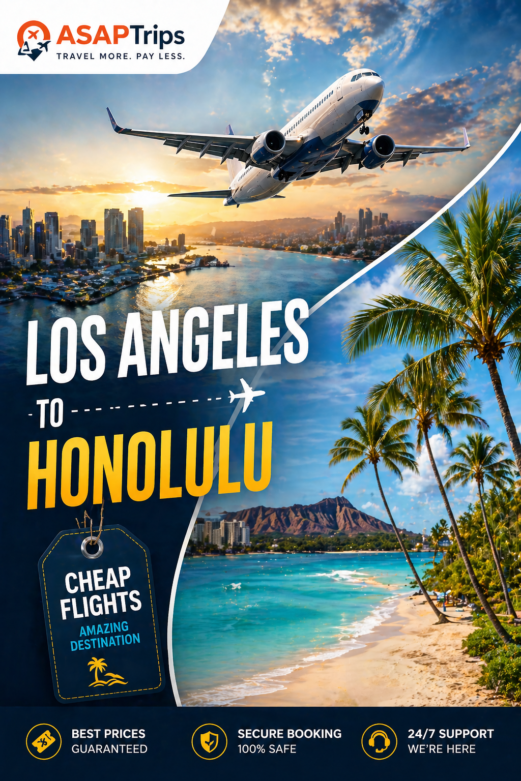 cheap flights from Los Angeles to Honolulu